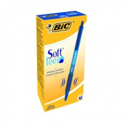 Bic Soft Feel Blue Rtrct Ball Pen Pk12