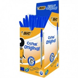Bic Cristal Ball Pen Medium Blue Pk50