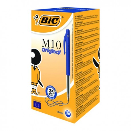 Bic Clic Retract Ball Pen Blue Pk50