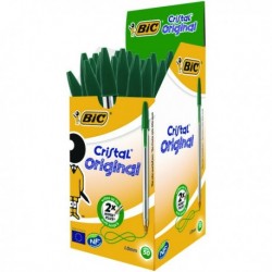 Bic Cristal Ballpoint Pen Green Pk50