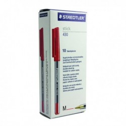 Staedtler Stick Ball Pen Med Red
