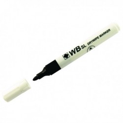 Bullet Tip Black Whiteboard Marker Pk10