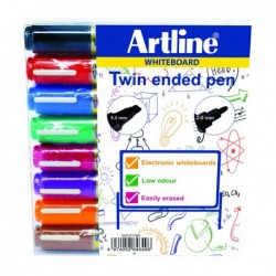 Artline 2 in 1 Wbrd Marker Blt Asstd Pk8