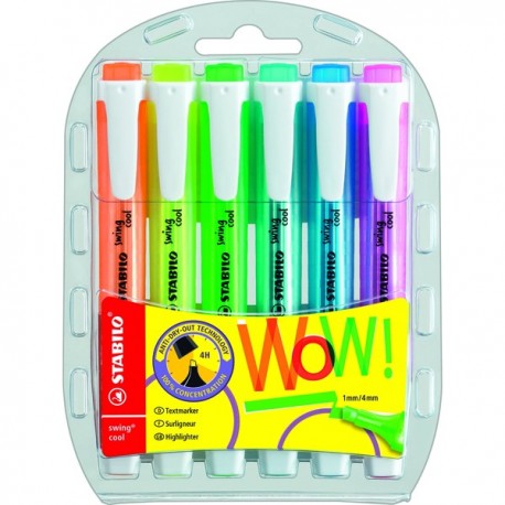 Stabilo Swing Cool Highlighter Pk6 Asstd