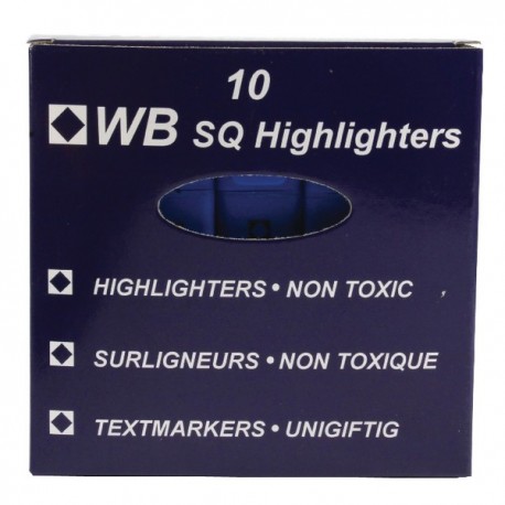 HiGlo Blue Highlighter Pens PK10