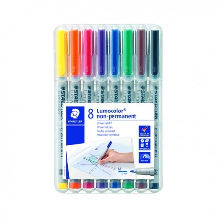 Staedtler Lumocolour Solu Med Astd Pk8