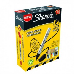 Sharpie Pro Bullet Perm Marker Blk Pk12