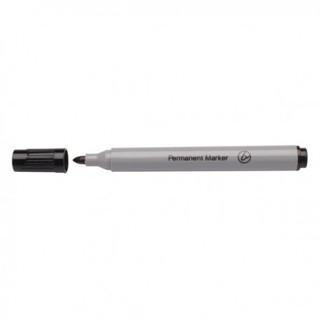 Black Bullet Tip Permanent Markers Pk10