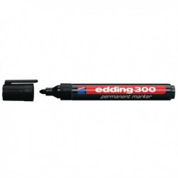 Edding 300 Perm Bullet Marker Blk Pk10