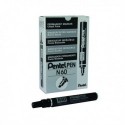 Pentel N60 Marker Chisel Tip Black Pk12