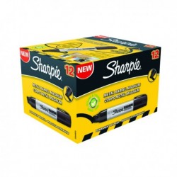 Sharpie Magnum Chisel Marker XL Blk Pk12