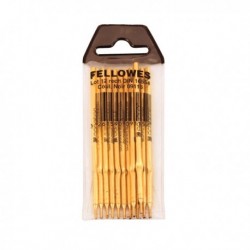 Fellowes Black Ballpoint Refill Pk12