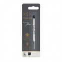 Parker Quink Blk Bpoint Med Refill Pk12