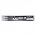 Pilot FriXion Refill Medium Black Pk3