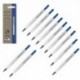 Parker Medium Blue Rollerball Refil Pk12