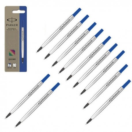Parker Medium Blue Rollerball Refil Pk12