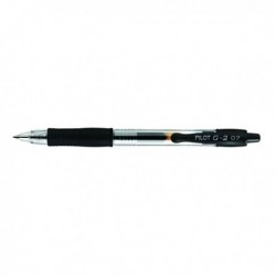 Pilot G207 Retract Gel Pen Med Blk Pk12