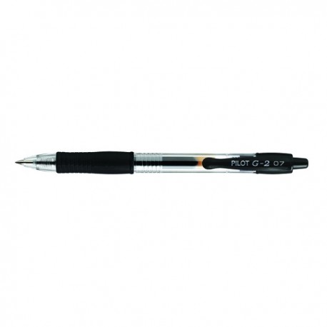 Pilot G207 Retract Gel Pen Med Blk Pk12