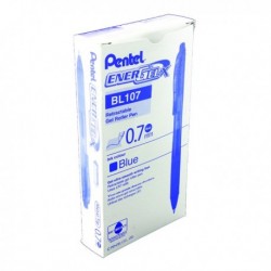 Pentel EnerGel X Pen Med Blue Pk12