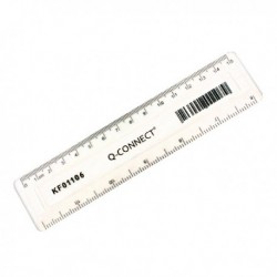 Q-Connect Clear 150mm/15cm/6inch Ruler