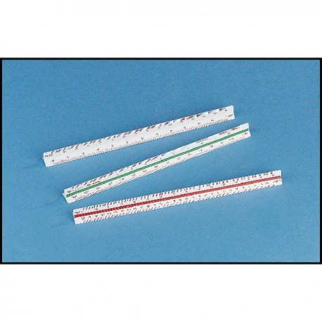 Linex Tri Scale Ruler 1 to 125 30cm Wht
