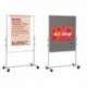 Bi-Office Duo Easel 1200x790mm Grey
