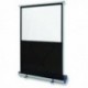 Nobo Grey Floor Standing Portable Screen