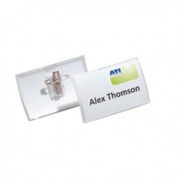 Durable Combi Clip 54x90mm Badge Pk25