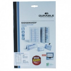 Durable 200 Inserts 54x90mm Pk200