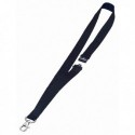 Durable Black Textile Necklace 20mm Pk10
