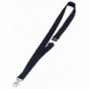 Durable Black Textile Necklace 20mm Pk10