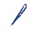 Durable Blue Textile Badge Necklace 20mm