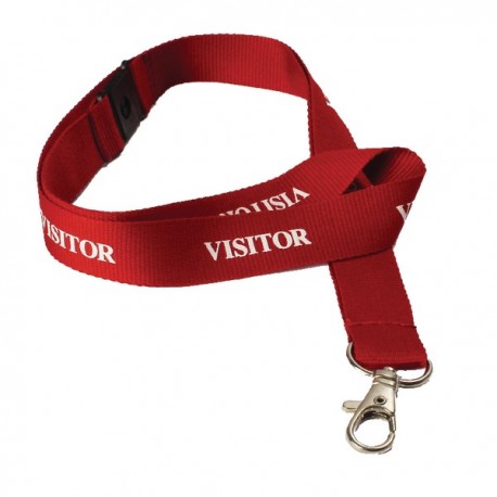 Durable Badge Necklace 20mm Visitor Pk10