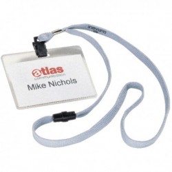 Durable Name Badge 60x90mm Lanyard Pk10