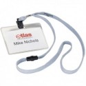 Durable Name Badge 60x90mm Lanyard Pk10