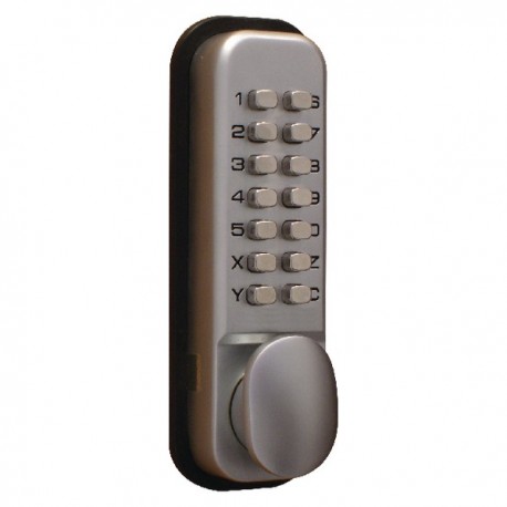 Lockit Chrome Push Button Digital Lock