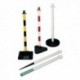 Yellow/Black Triangular Post Conc Base