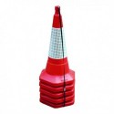 Red 750mm Std One Piece Cone Pk5