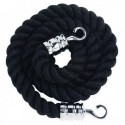 Rope 25mm x150cm Chrome Hooks Blk