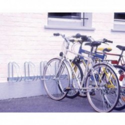 Wall/Floor Mounted Cycle Rack 4-Bike Alu