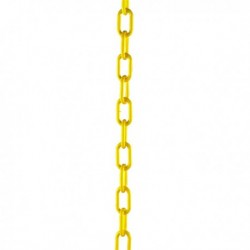 Yellow Plastic Chain 10mm Short Link 25M