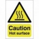 Caution Hot Surface A5 Self-Adh Sign