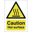 Caution Hot Surface A5 Self-Adh Sign