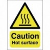 Caution Hot Surface A5 Self-Adh Sign