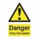 Danger V.Hot Water 75x50mm Self-Adh Sign