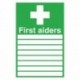 First Aiders 300x200mm Self-Adh Sign