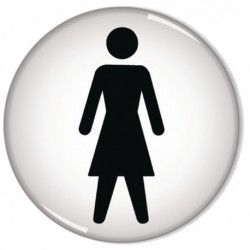 Domed Sign Women Symbol 60mm RDS1