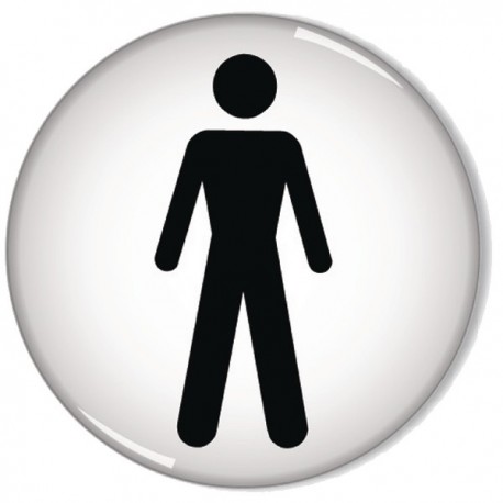 Domed Sign Men Symbol 60mm RDS2