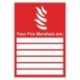 Your Fire Marshals A4 PVC Sign