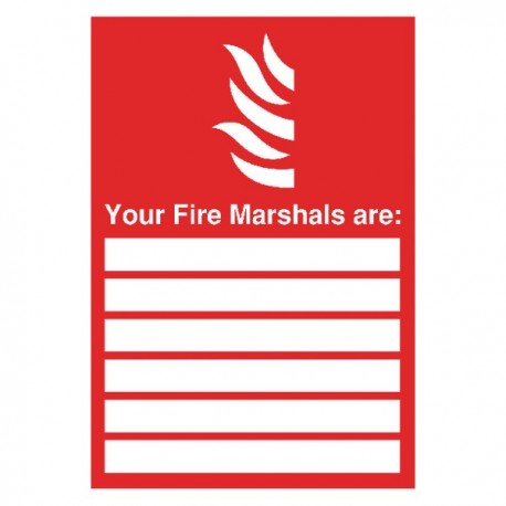 Your Fire Marshals A4 PVC Sign